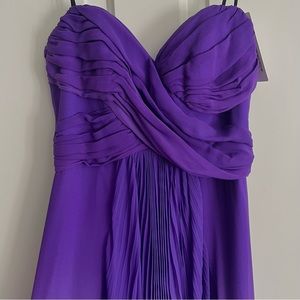 ABS Allen Schwartz Collection Vintage Y2K Satin Bow Back Mini Dress Size 6